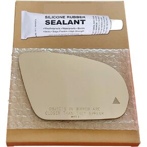 Mirror Glass Replacement + Silicone for 15-22 Mercedes-Benz C300, 17-22 C43,16-22 GLC 300 Passenger Side - Blind Spot (2015 2016 2017 2018 2019 2020 2021 2022 15 16 17 18 19 20 21 22)