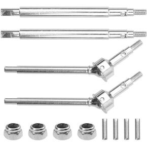 ShareGoo Steel Front Rear Axle Drive Shaft Axle Dogbone CVD Compatible with Traxxas 1/18 TRX4M RC Crawler Car Upgrade Parts (Black)