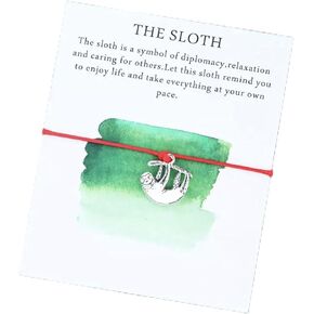 Hanging Around - Sloth Charm Wish Bracelet