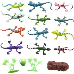 Animal Assorted Mini Plastic Figures Toy Set, Educational Party Cake Topper, Goody Bag Filler (12pcs Beetle)