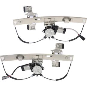 AINTIER Rear Left Driver Side+Rear Right Passenger Side Power Window Regulators with Motor fits for Pontiac Grand Prix 2004-2008 748-267 748-266