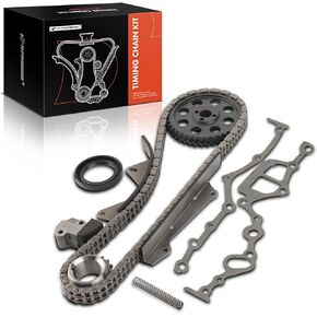 A-Premium 6PCS Engine Timing Chain Kit Compatible with Nissan Pathfinder 1987-1988, 720 1984-1986, D21 1986-1988, Van 1987-1988 - SOHC, 2.4L, Replace# 13024U8000, 1307021002