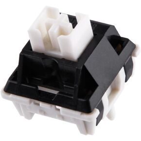 EPOMAKER Zebra 40gf Linear Mechanical Keyboard Switches, 5-Pin Pre Lubed Creamy Switch, 100 PCS, with POM Stem, 21mm Spring, Compatible with MX Keycaps for Gaming Keyboard