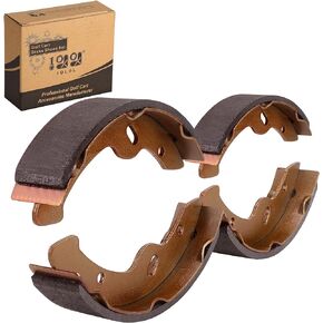 Golf Cart 4Pcs Brake Shoes Fits for E-Z-GO G&E 1997-Up, Electric 1996 TXT and RXV Gas 2008-Up; Fit for Yamaha G14,G16 & G19 G&E 1993-up 27943G01 70794G01