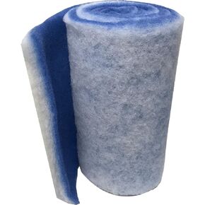 Classic Bonded Filter Pad for Ponds and Aquariums - Cut to Fit 12x72 - Blue/White