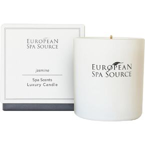 Jasmine Luxury Candle for Aromatherapy, Soy Wax Candle, Hand Poured, at Home Spa Experience Promoting Relaxation, 45 Hours of Burn Time