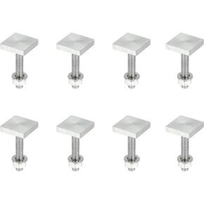 X AUTOHAUX 8pcs Universal Roof Rack T Shaped Bolt Rooftop Cargo Carrier Rack Bolt T Shaped Slots T Shaped Track Bolts W/Nuts Washers Bike Rack Cross Bar Adapter
