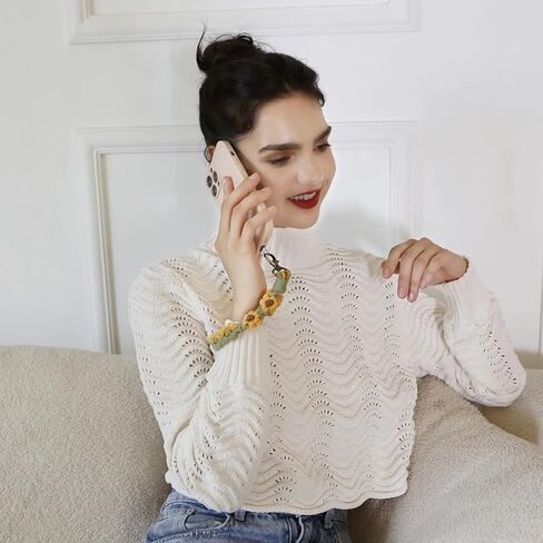 الدوبامين خمر المفاتيح ليتل ديزي هاتف محمول الحبل ارتسي موضة المنسوجة يدويا شريط للرسغ البوهيمي اللون مطابقة الأزهار in Kuwait