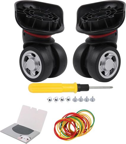 Bstinay W055 قطعتان من عجلات استبدال الأمتعة الدوارة اليسرى واليمنى مع أشرطة مطاطية in Kuwait