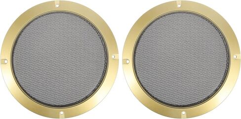 X AUTOHAUX 2pcs 6.5" Blue Car Audio Speaker Cover Mesh Subwoofer Grill Horn Glossy Guard Protector in Saudi Arabia