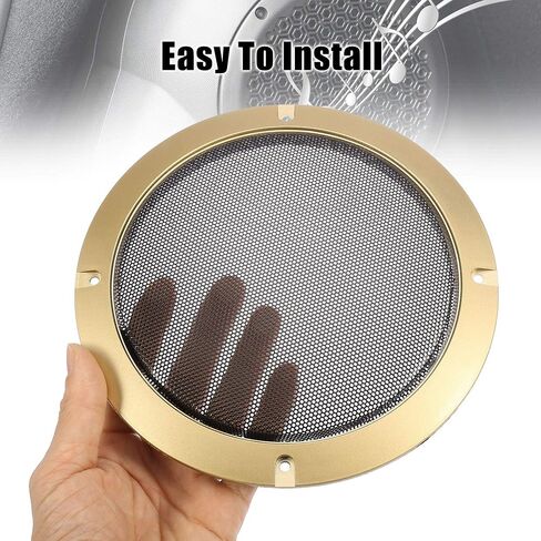 X AUTOHAUX 2pcs 6.5" Blue Car Audio Speaker Cover Mesh Subwoofer Grill Horn Glossy Guard Protector in Saudi Arabia