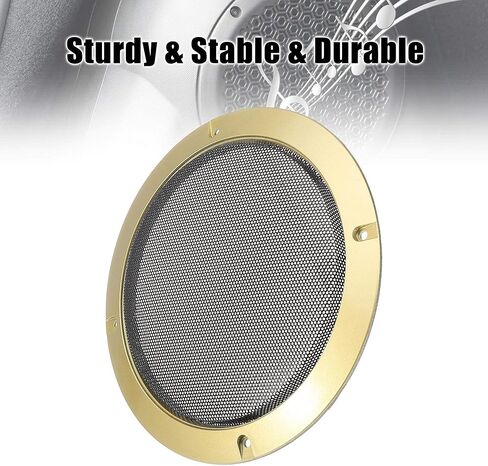 X AUTOHAUX 2pcs 6.5" Blue Car Audio Speaker Cover Mesh Subwoofer Grill Horn Glossy Guard Protector in Saudi Arabia