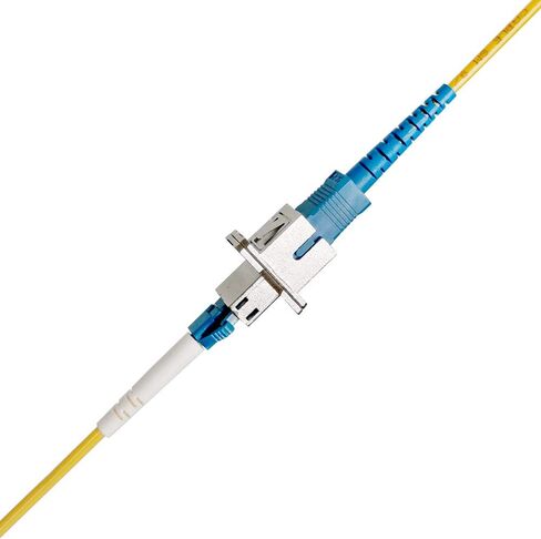 كابل محول الألياف الضوئية المزدوج ST إلى LC متعدد الأوضاع 62.5/125، محول دونجل موصل هجين، محول نقل متبادل عبر الإنترنت من ذكر إلى أنثى - 1 قدم. in Kuwait