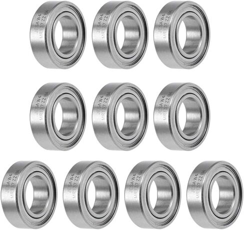uxcell MR2010ZZ Deep Groove Ball Bearings 10mm x 20mm x 6mm Double Shielded Chrome Steel P0(ABEC1) 10pcs in Saudi Arabia