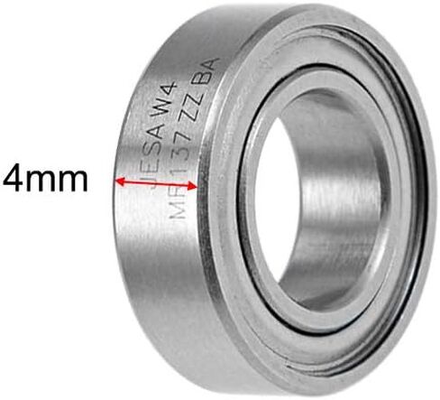 uxcell MR2010ZZ Deep Groove Ball Bearings 10mm x 20mm x 6mm Double Shielded Chrome Steel P0(ABEC1) 10pcs in Saudi Arabia