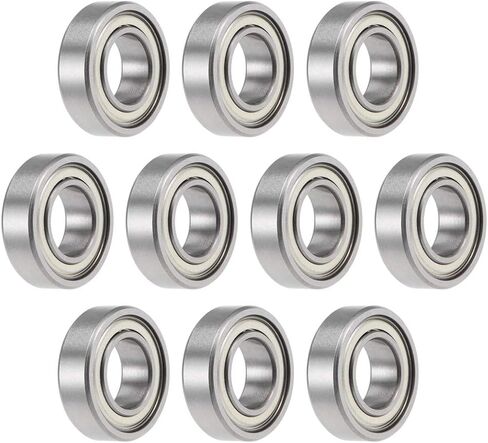 uxcell MR2010ZZ Deep Groove Ball Bearings 10mm x 20mm x 6mm Double Shielded Chrome Steel P0(ABEC1) 10pcs in Saudi Arabia