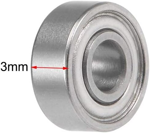uxcell MR2010ZZ Deep Groove Ball Bearings 10mm x 20mm x 6mm Double Shielded Chrome Steel P0(ABEC1) 10pcs in Saudi Arabia