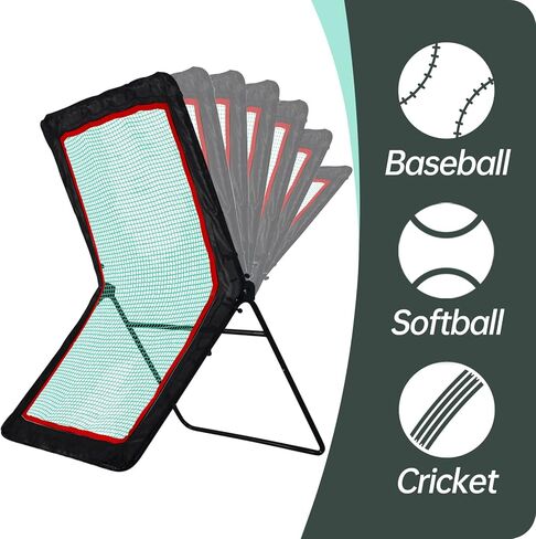 كرة البيسبول الخلفية، شبكة ارتداد البيسبول، كرة البيسبول الخلفية، شبكة ارتداد البيسبول، 4X7FT تجميع محمولة in Kuwait