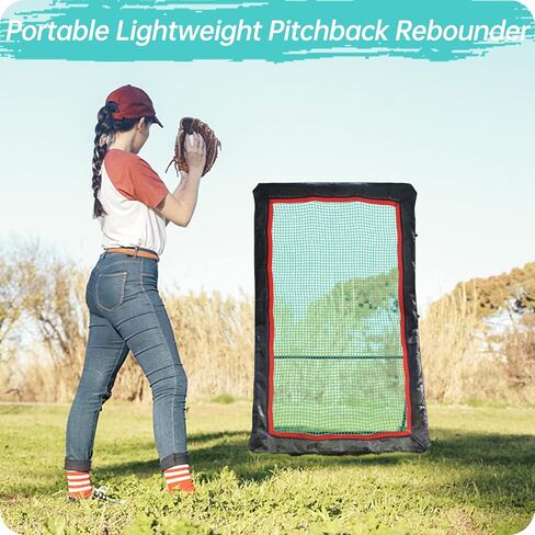 كرة البيسبول الخلفية، شبكة ارتداد البيسبول، كرة البيسبول الخلفية، شبكة ارتداد البيسبول، 4X7FT تجميع محمولة in Kuwait