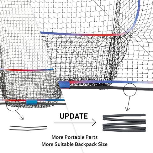 7X7 قدم البيسبول الكرة اللينة ممارسة صافي + الضرب المحملة + الكرة العلبة + 3 حزمة الكرة المرجحة + حقيبة حمل مجموعة شبكة بيسبول عدة in Kuwait