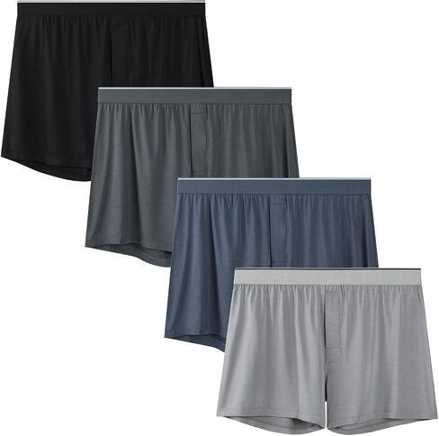 VISSAY Men's ComfortSoft Underwear Boxers Cotton Soft Moisture-Wicking Jersey Boxers in Saudi Arabia