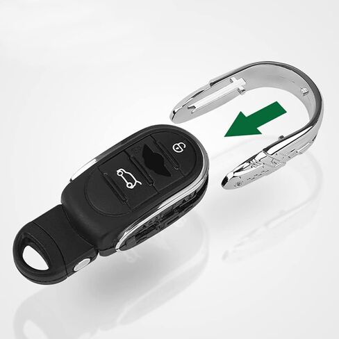 مفتاح فوب غطاء شل اكسسوارات السيارات معدن الكروم على شكل حرف U حافظة مفاتيح لميني كوبر 3rd Gen F54 F55 F56 F57 F60 in Kuwait