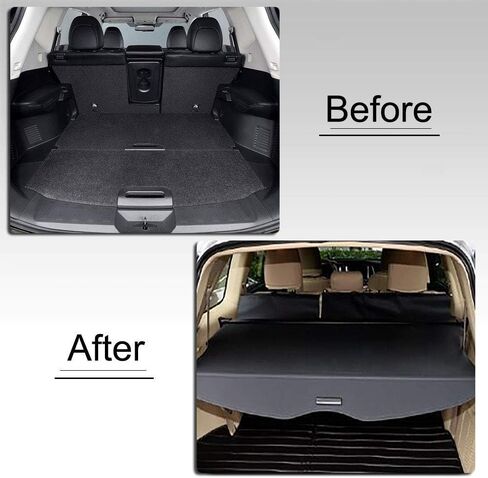 قم بحماية حمولتك باستخدام غطاء الحمولة القابل للسحب من Kaungka لـ 09-13 SubAru Forester Black (مع بوابة خلفية يدوية) in Kuwait