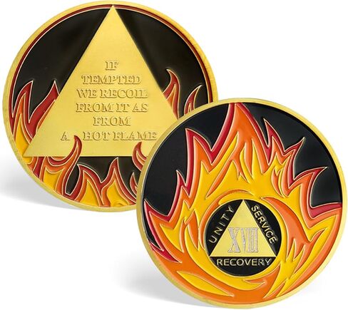 رقاقة رصانة اللهب لمدة عامين من العملات المعدنية ورقائق الميداليات هدايا الرصانة للرجال والنساء (السنة Ⅱ) in Kuwait