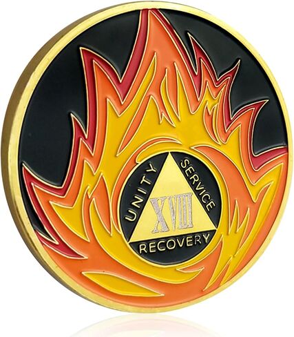 رقاقة رصانة اللهب لمدة عامين من العملات المعدنية ورقائق الميداليات هدايا الرصانة للرجال والنساء (السنة Ⅱ) in Kuwait