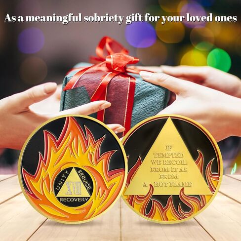 رقاقة رصانة اللهب لمدة عامين من العملات المعدنية ورقائق الميداليات هدايا الرصانة للرجال والنساء (السنة Ⅱ) in Kuwait