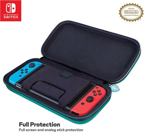 Game Traveler Nintendo Switch Animal Crossing Case - Holds Switch OLED, Switch or Switch Lite, Adjustable Viewing Stand & Bonus Game Cases, Deluxe Carry Handle, Licensed Nintendo Switch Case in Saudi Arabia