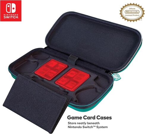 Game Traveler Nintendo Switch Animal Crossing Case - Holds Switch OLED, Switch or Switch Lite, Adjustable Viewing Stand & Bonus Game Cases, Deluxe Carry Handle, Licensed Nintendo Switch Case in Saudi Arabia