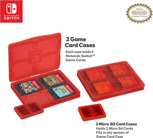 Game Traveler Nintendo Switch Animal Crossing Case - Holds Switch OLED, Switch or Switch Lite, Adjustable Viewing Stand & Bonus Game Cases, Deluxe Carry Handle, Licensed Nintendo Switch Case in Saudi Arabia