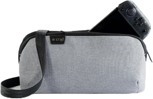 CRKD Gear Bag Protective Carry Case - Gaming Bag for Steam Deck/Oled/Playstation Portal/Nintendo Switch/Nitro Deck/Handheld Console Accessories (Charcoal Grey) in Saudi Arabia