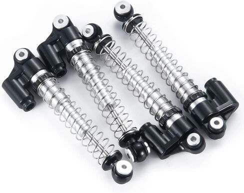1/24th RC Car Shocks 43mm Aluminum Absorber Damper for All AXIAL SCX24 AXI90081 Deadbolt C10 Gladiator Bronco (Grey) in Saudi Arabia