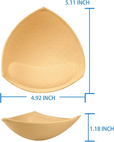 TopBine Removable Bra Pads Inserts Women's Comfy Sports Cups Bra Insert for BIkini Top Swimsuit in Kuwait