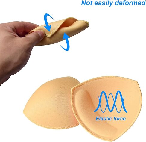 TopBine Removable Bra Pads Inserts Women's Comfy Sports Cups Bra Insert for BIkini Top Swimsuit in Kuwait