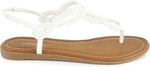 XAPPEAL Akia - Women's Braided Ankle Strap Gladiator Thong Flip Flop Sandals in Saudi Arabia