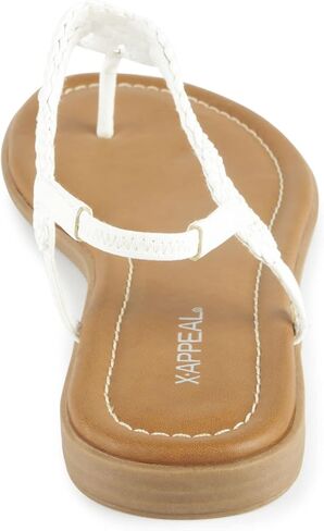 XAPPEAL Akia - Women's Braided Ankle Strap Gladiator Thong Flip Flop Sandals in Saudi Arabia