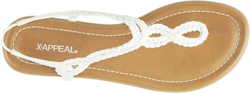 XAPPEAL Akia - Women's Braided Ankle Strap Gladiator Thong Flip Flop Sandals in Saudi Arabia