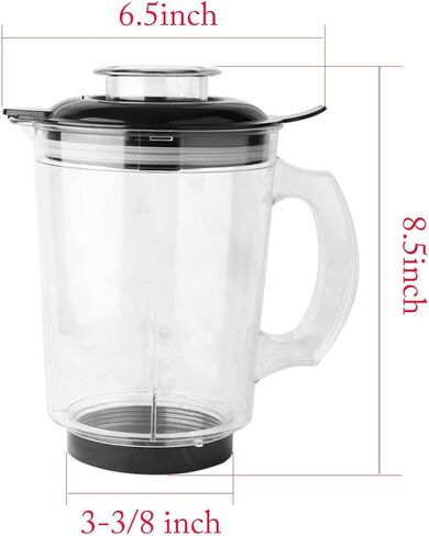 قطع غيار كوب إبريق الخلاط 48oz من ALISA للرصاصة السحرية 250 وات (MBR-1701 /MBR-1702 /MBR-1101/ MB-BX1770-02/ MB1001/ MBR-0301) in Kuwait