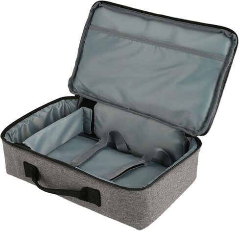 حقيبة جهاز عرض زونات، حقيبة حمل للسفر لجهاز العرض، حقيبة يد محمولة لجهاز العرض مع حزام ثابت قابل للتعديل وفواصل لجهاز العرض الصغير والملحقات in Kuwait