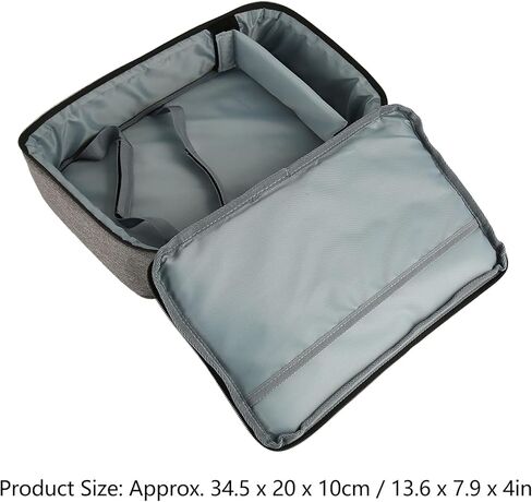 حقيبة جهاز عرض زونات، حقيبة حمل للسفر لجهاز العرض، حقيبة يد محمولة لجهاز العرض مع حزام ثابت قابل للتعديل وفواصل لجهاز العرض الصغير والملحقات in Kuwait