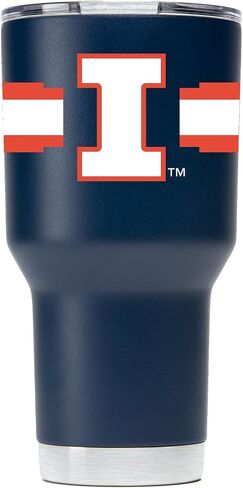 كوب كحلي من Gametime Sidekicks Illinois University سعة 30 أونصة - مرخص رسميًا، 18/8 من الفولاذ المقاوم للصدأ، بجدار مزدوج، معزول بالفراغ، شعارات مطبوعة بالأشعة فوق البنفسجية LED، بدون عرق، يبقى ساخنًا/باردًا - 360 التفاف in Saudi Arabia