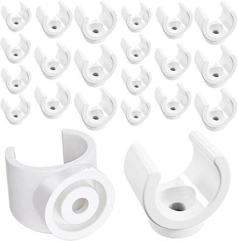 Homaisson 150 Pack PEX Clips, 1/2 in, 3/4 in and 1 in PEX Pipe Clamp Clips, U-Hook Plastic Pipe Clamp Tools, PVC Water Pipe Support Holder Socket in Saudi Arabia