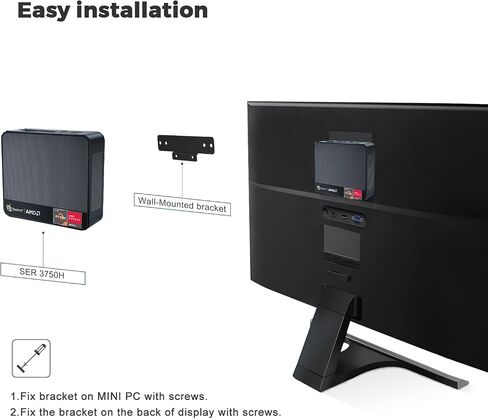 Beelink SER5 PRO Mini PC,AMD Ryzen 5 5600H(up to 4.2GHz,6C/12T),16G DDR4 RAM(3200MHz)/500GB M.2 PCIe3.0 NVMe SSD Mini Computer,Supports 4K Three-Screen Display/WiFi 6/BT5.2 in Saudi Arabia