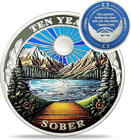 عملة الرصانة الأصلية لمدة ثلاث سنوات - عملات جبل الثلج AA - رقائق وميداليات AA لمدة 3 سنوات - 1-10 سنوات NA AA احتفل بمدمني التعافي - مدمنو المخدرات الكحوليون هدايا مجهولة للرجال والنساء in Kuwait