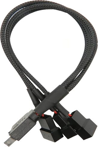 كابل مقسم الطاقة SATA 1 إلى 3 3 دبابيس / 4 دبابيس PMW 12 فولت كابل محول الطاقة لمروحة الكمبيوتر، موصل PWM 3 دبابيس/4 دبابيس إلى 15 دبوس ذكر SATA مقسم مروحة التبريد Y كابل الطاقة in Kuwait