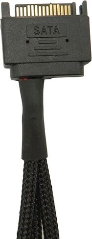 كابل مقسم الطاقة SATA 1 إلى 3 3 دبابيس / 4 دبابيس PMW 12 فولت كابل محول الطاقة لمروحة الكمبيوتر، موصل PWM 3 دبابيس/4 دبابيس إلى 15 دبوس ذكر SATA مقسم مروحة التبريد Y كابل الطاقة in Kuwait