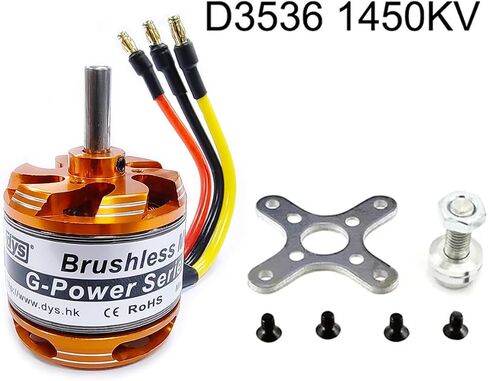 DYS D3536 910KV/1000KV/1250KV/1450KV 5.0mm Brushless Outrunner Motor 2-4S for Multi-Copter/Fixed-Wing Aircraft/Helicopters (D3536 1000KV) in Saudi Arabia